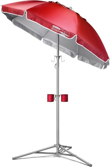 Picture of Wondershade Portable Sun Shade Umbrella, Lightweight Adjustable Instant Sun Protection - Red