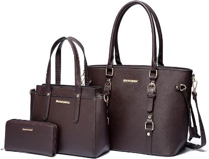 Picture of Montana West 3PCS Purses for Women Tote Purse and Wallet Set Shoulder Satchel Bags